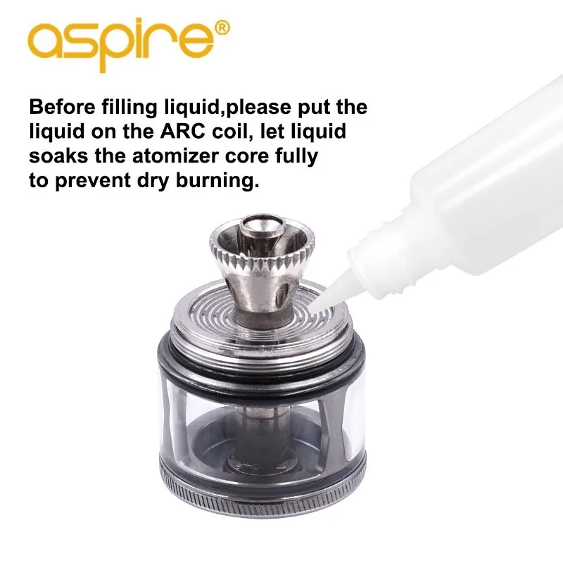 Offerta speciale sigaretta elettronica Aspire Revvo Tank 510 Thread vaporizzatore 2ML capacità Vape atomizzatore usa New Tech ARC Coil