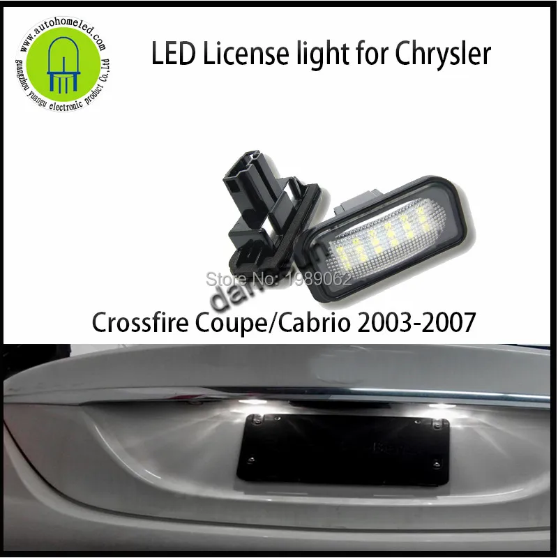 

2PC X Dahosun LED License Lamp Tail light Number Plate Lamp for Chrysler Crossfire Coupe Cabrio 2003-2007