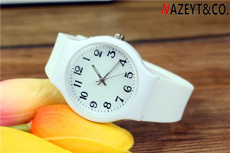 Nazeyt new fashion girls student ladies wristwatch Sports Children Plastic Watches Casual Relogio femininos montre femme Clock