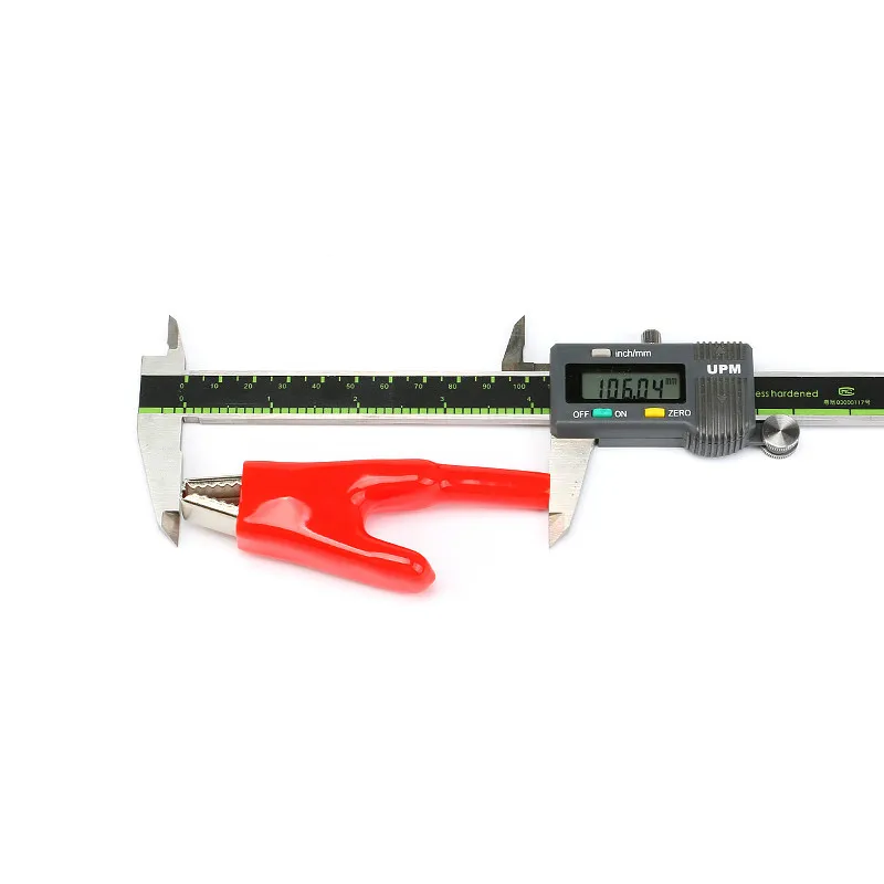 2 PCS Sheathed Alligator Clips Electrical DIY Test Leads Alligator Double-Ended Crocodile Clips Roach Electrical Jumper Wire