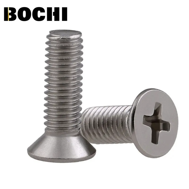 M4 304 Rvs Machine Schroeven Platte Kop Schroef GB819 Cross Head Machine Schroeven