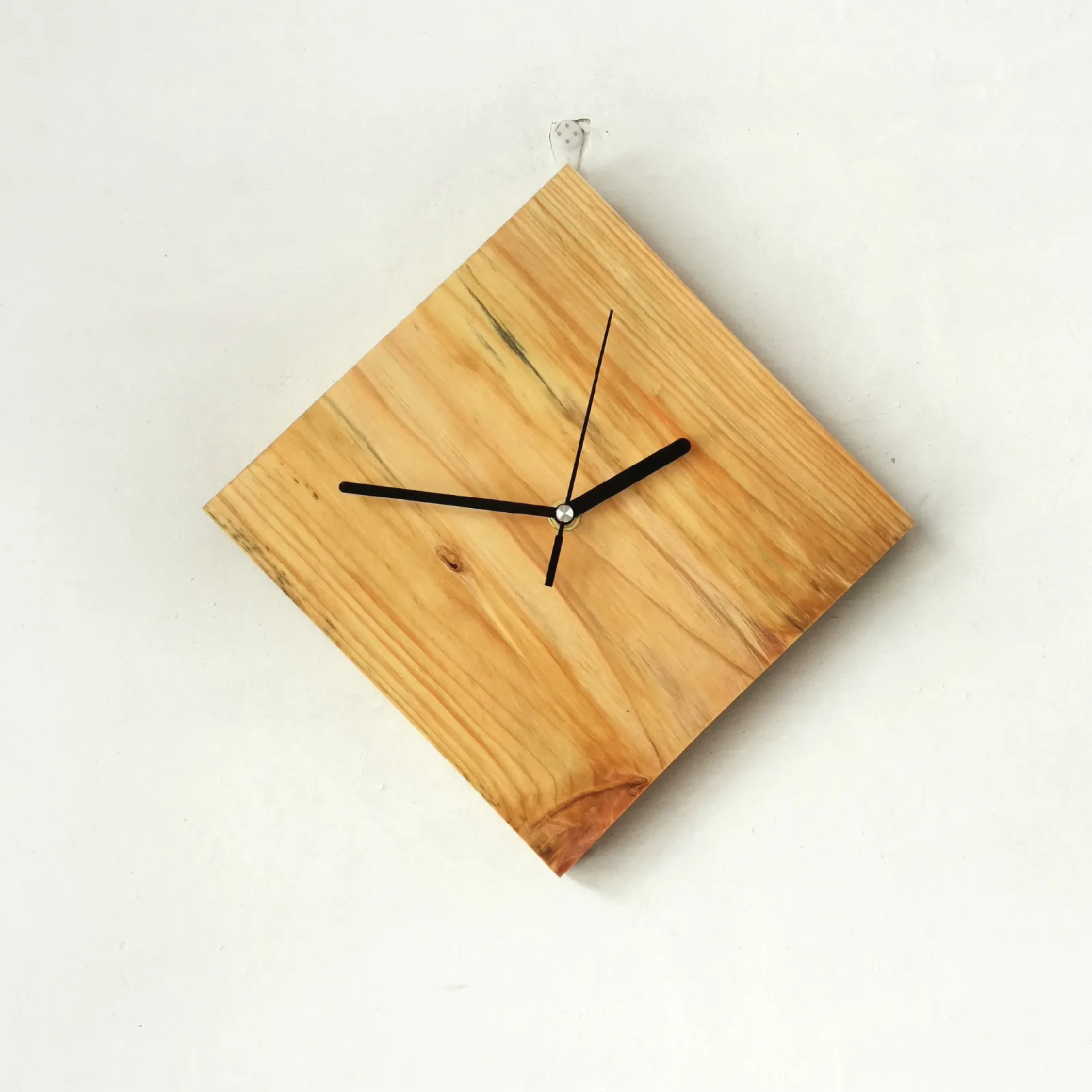 Natural Wooden Kitchen Wall Clock Needle Quartz Clocks Creative Wall Stickers Watch Mute Design Clock Home Decor