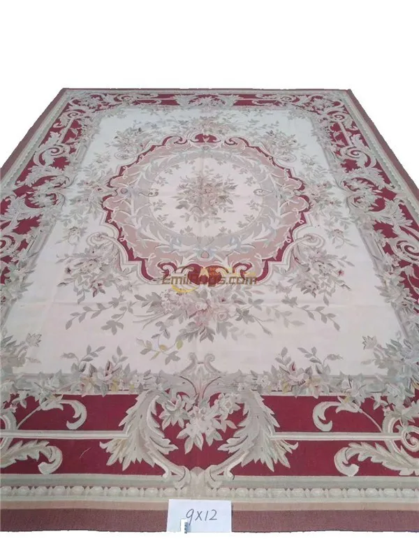 Handmade Carpets For Living Room Aubusson Carpet Natural Sheep Wool