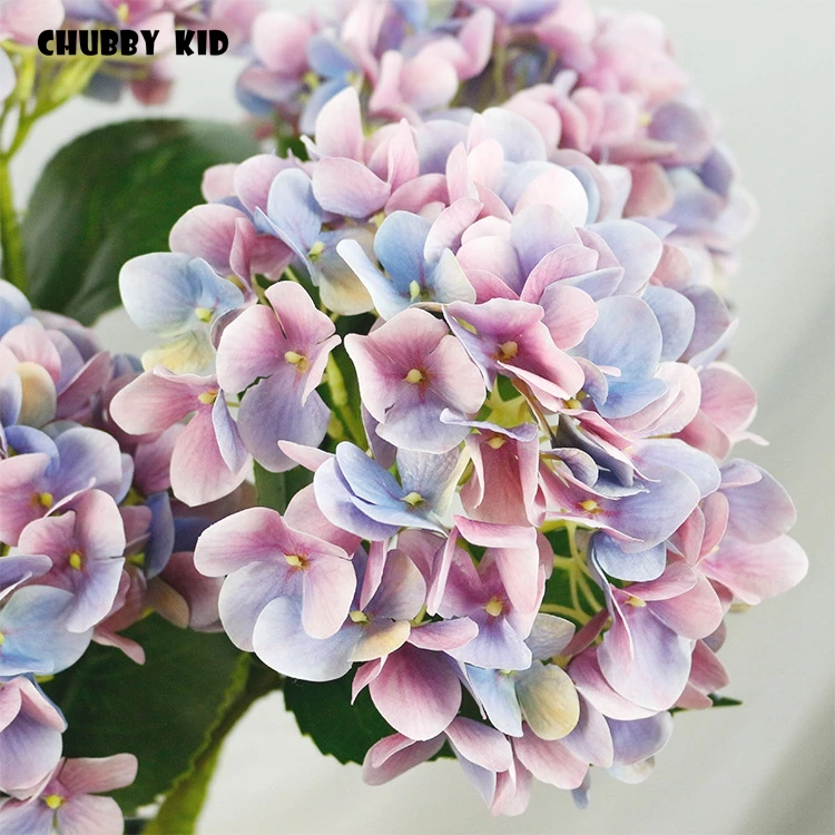 

12pcs! wholesale 3D high simulation Hydrangea flower High quality artificial flower fake Hydrangeas wedding decorative flowers