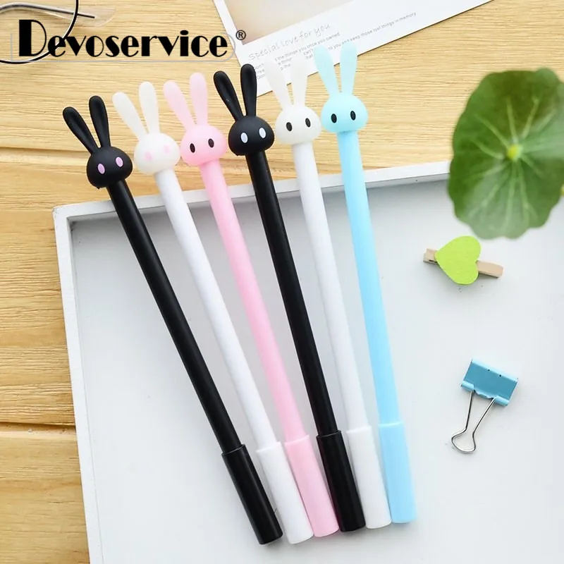 

4pcs/lot School Office Supplies Kawaii Gel Pens Cartoon Style Children Gift Pen Signature Pens Birthday Gifts Student Stationery