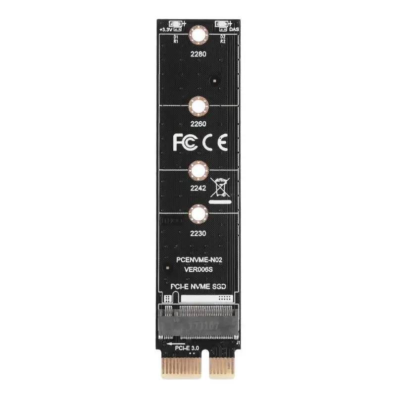 NVME Adapter Card PCIE M.2 SSD to PCI-E3.0 1x High Speed Extension M Key NGFF Converter adapter Card for Samsung 960EVO