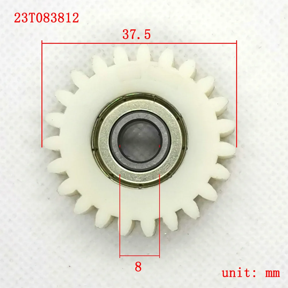 3PCS 38mm 23 Teeth Gearbox Nylon 8mm Bore Hole Ball Bearing Electrical Bike Motor Clutch Plastic Ebike Planetary Gear