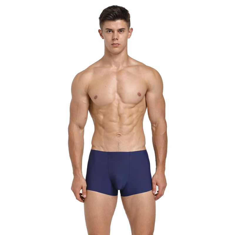 4 PCS/Lot  men Underwear Seamless Men Boxers Luxury Silk Antibacterial Boxers  Boxer Spandex 3D Crotch Boxer Nylon  Shorts