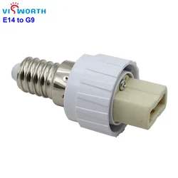 E14 to G9 Lamp Holder Converter Socket 100% Fireproof PC Bulb Base Conversion Adapter for G9 Led Light