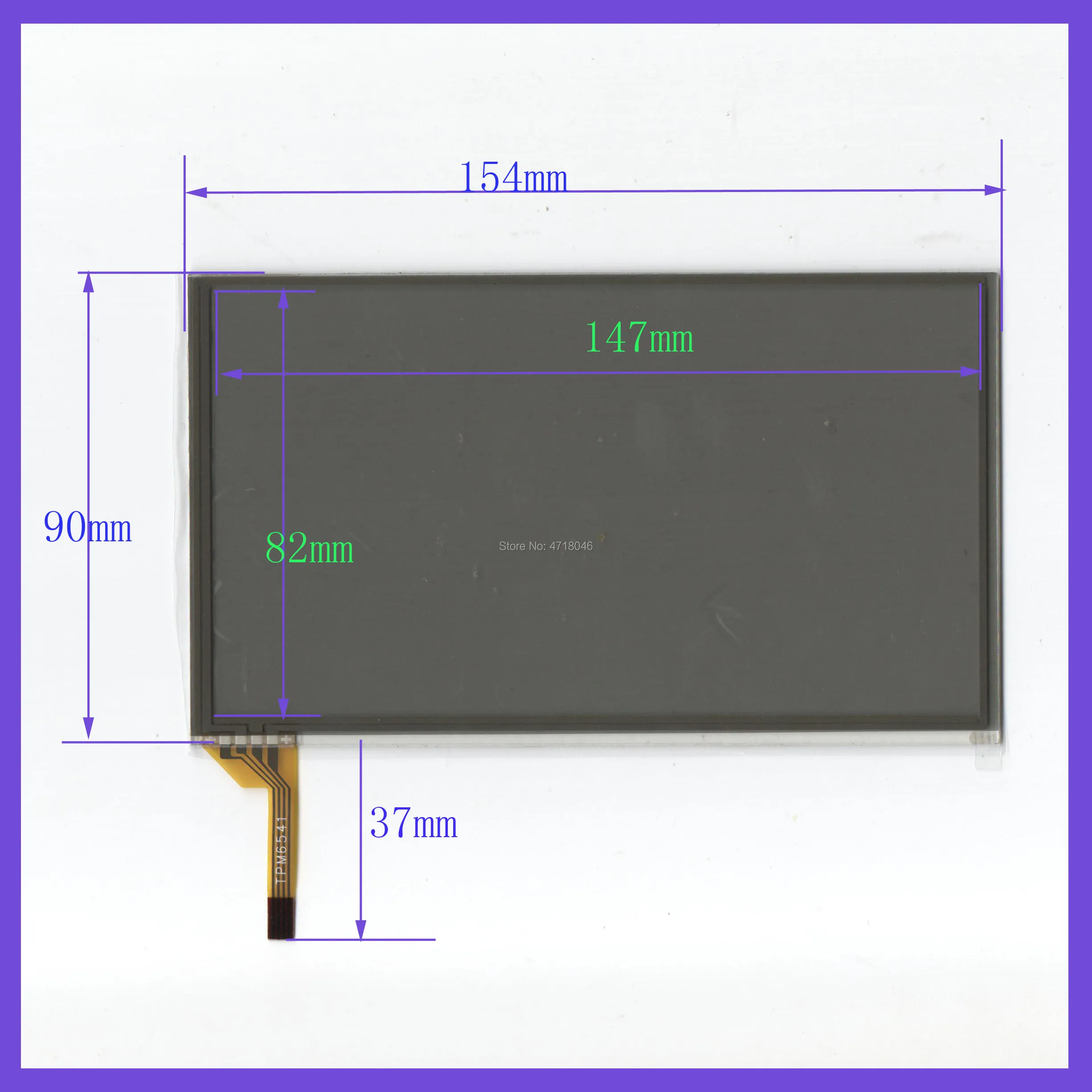 

wholesale 10PCS/LOT 154*90mm 4lines resistance screen this is compatible 154mm*90mm