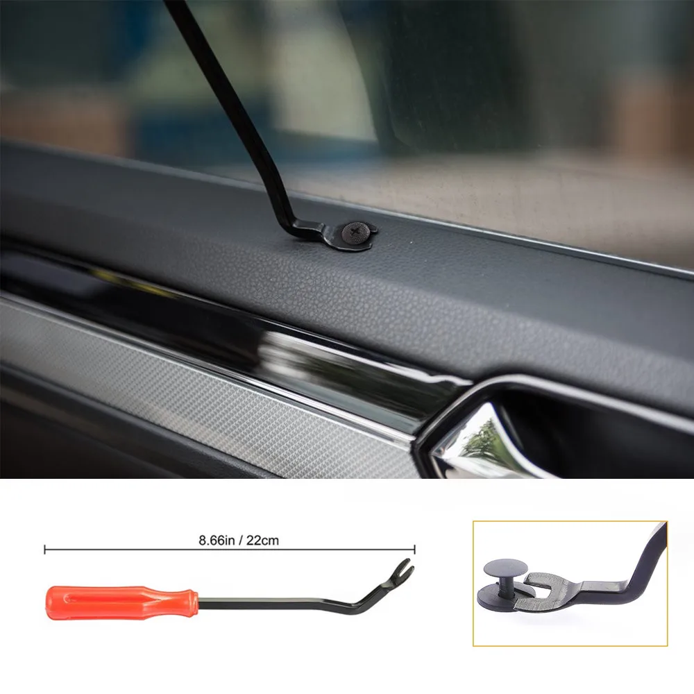 set Car Removal Tools Automobile Nail Puller Radio Audio Panel Door Repairing Clip Trim Removal Pry Repair Tool Plastic