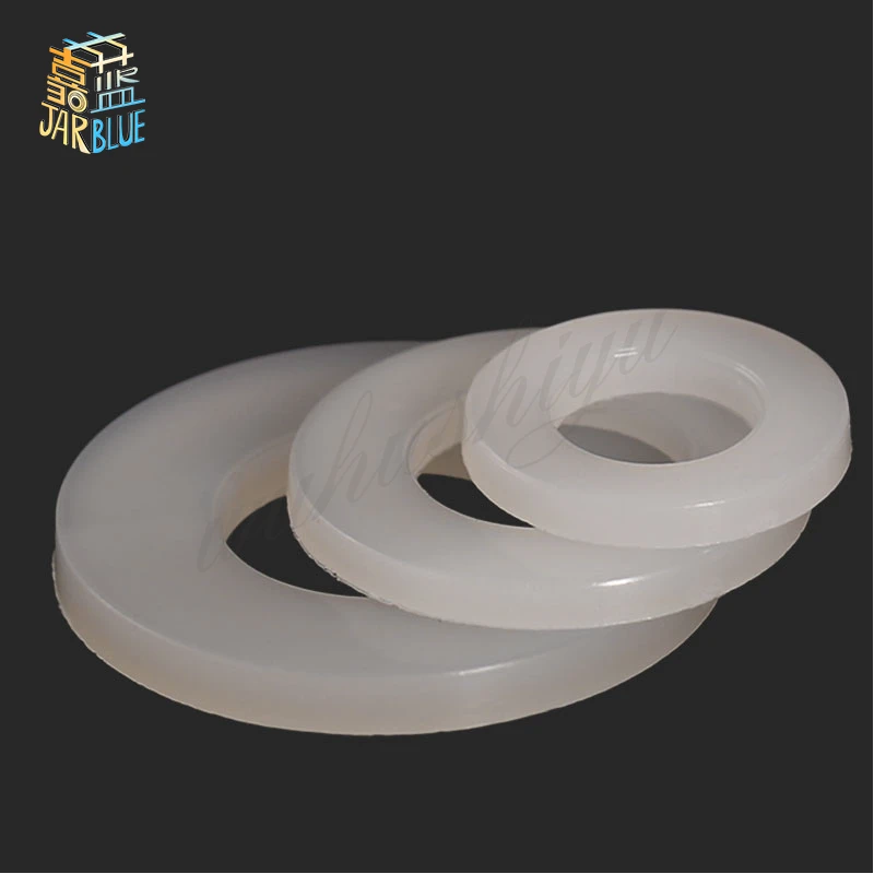 

200pcs 500Pcs DIN125 ISO7089 M2 M2.5 M3 M4 M5 M6 M8 M21 White Plastic Nylon Washer Plated Flat Spacer Seals Washer Gasket Ring