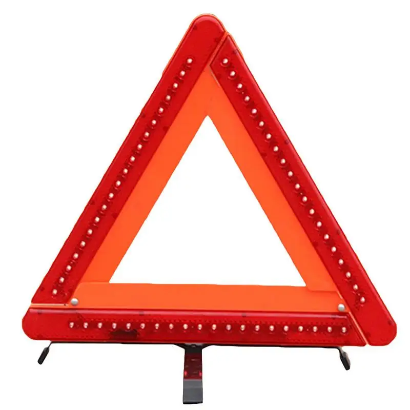 Emergency Hazard Sign LED Light Cars Tripoad Auto Reflective Stop Warning Triangle Sign Board Parking Safety Sign