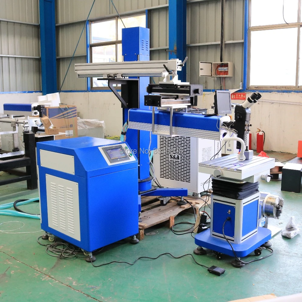 For Metal welding laser welding machine Movable Boom type laser welding machine with CW6200 water chiller