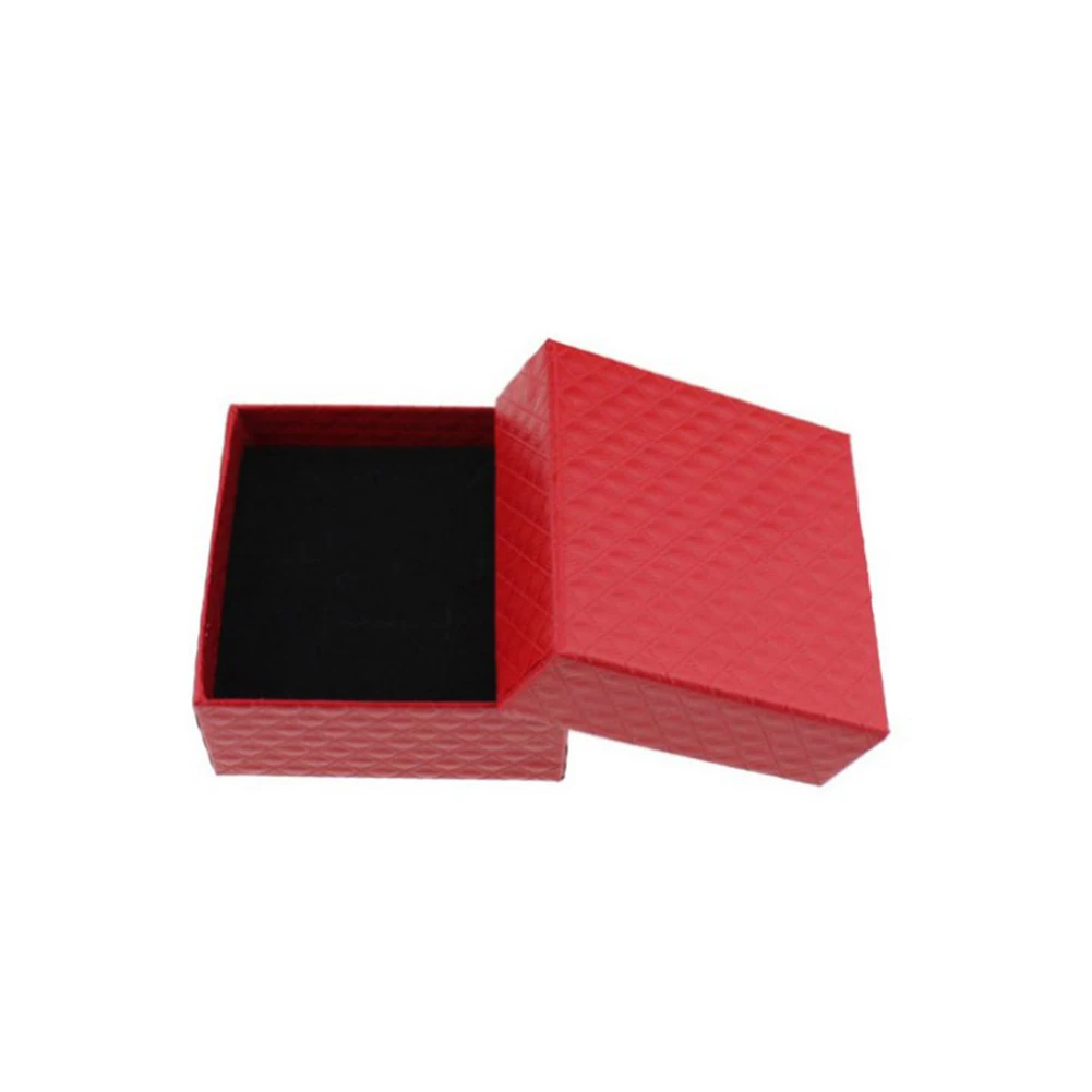 Classic Square Ring Necklace Earring Bracelet Wedding Date Jewelry Gift Box Delicate Solid Color Jewelry Box Packaging Wholesale