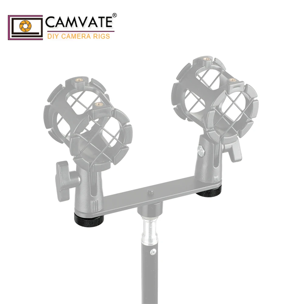 Connettore a vite per microfono Standard CAMVATE 2 pezzi con filettatura maschio da 1/4 "-20 femmina a 5/8"-27 per montaggio su Clip per supporto microfono