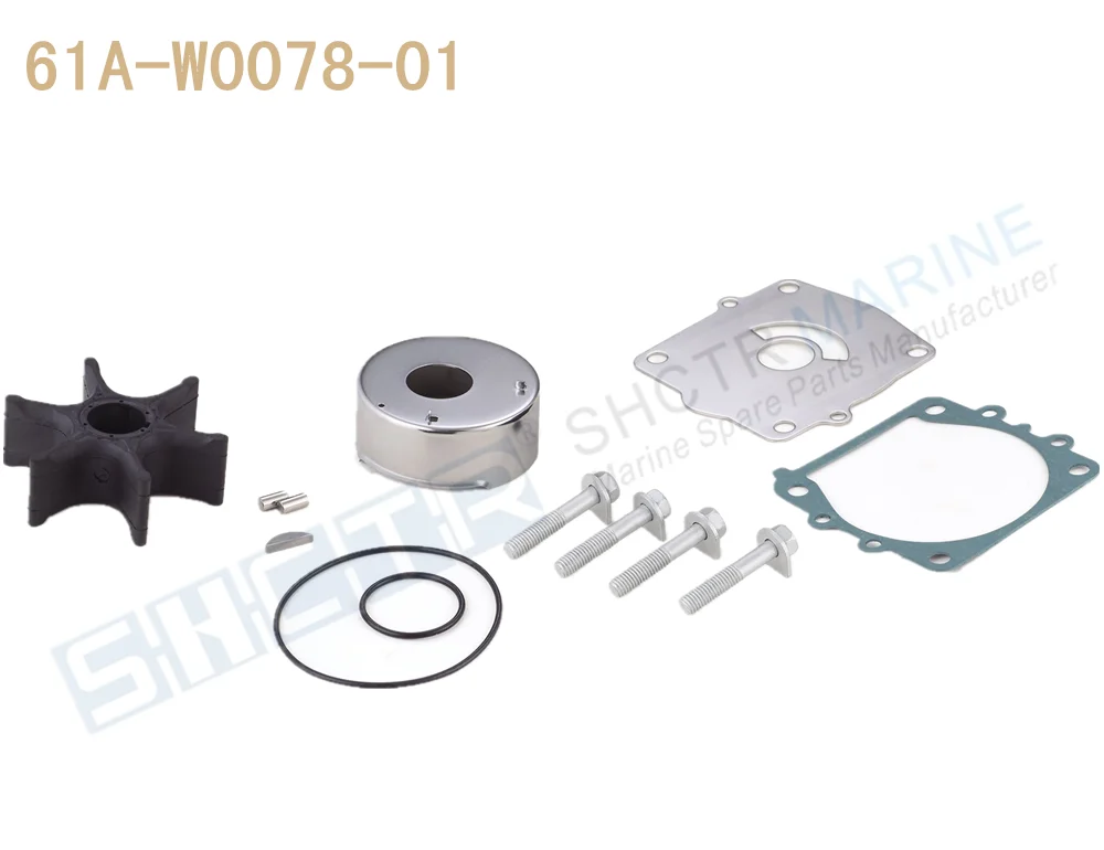 

SHCTR Water Pump & Impeller Kit for OEM 61A-W0078-01,Sierra 18-3395,150/175/200/225/250/300HP