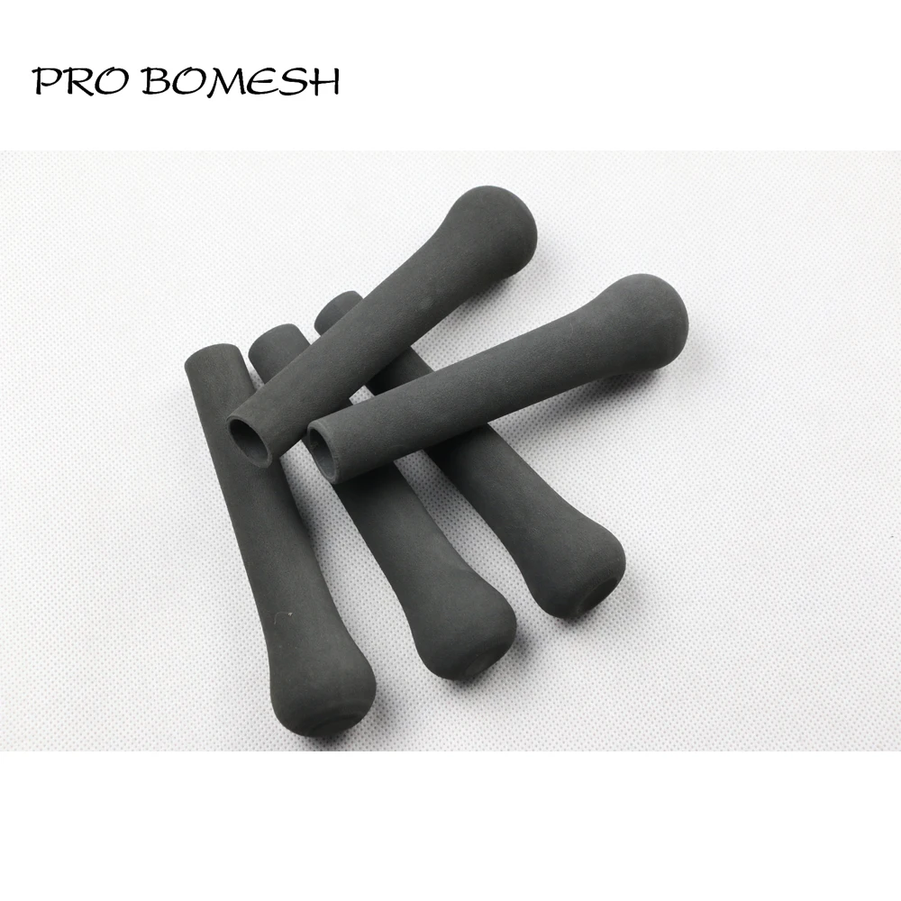Pro Bomesh 4Pcs/Pack 14cm 6.9g Inner Diam 17mm EVA Rear Grip Split Grip Black DIY Fishing Rod Building Component Repair