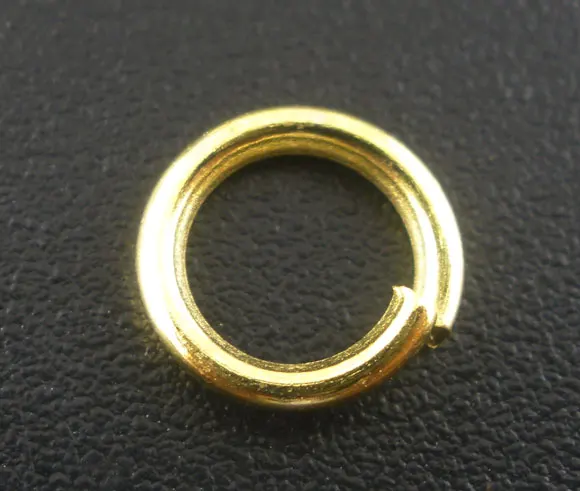 

Lovely 200 PCs gold color Open Jump Rings Findings 8x1.2mm (B03828)