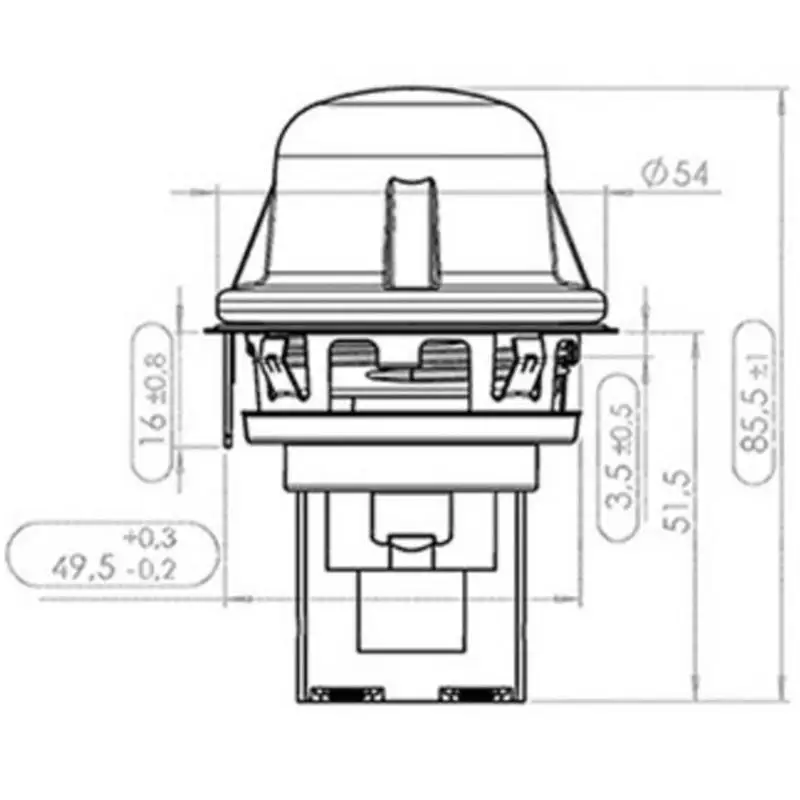 EAS-E14 Oven Lamp Holder Baking 15W/25W Illumination Lamp Holder Oven Lamp Cap High Temperature Lamp Base E14 500 Degrees