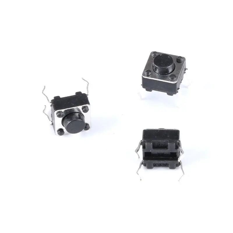 50pcs/lot Touch Key Micro Switch 6x 6x 4.3/5/6/7/8/9/10/11/12/13MM Push Button Tact Switch 4pins vertical DIP sets