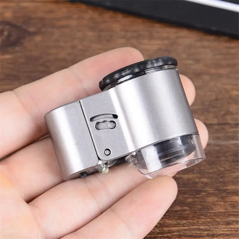 50X LED Mini Microscope Jewelry Magnifying Glass Loupe 9882A #20