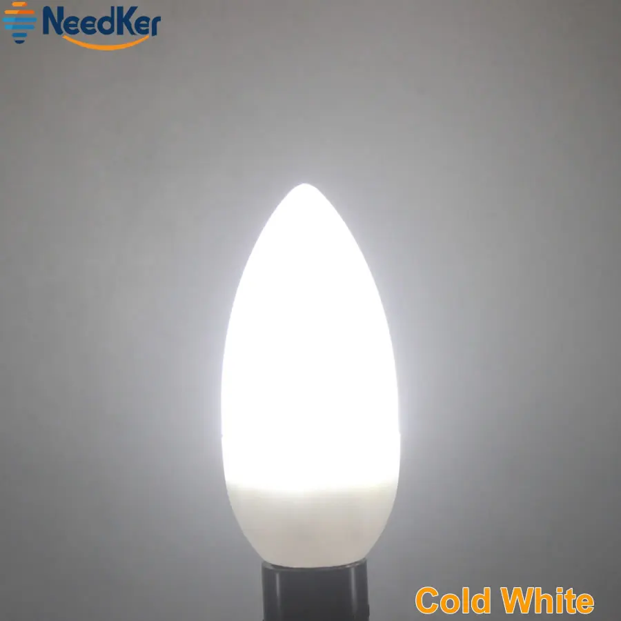 3W 5W  Led Candle Bulb E14 Led Light SMD2835 Led Chandlier Crystal Lamp Ampoule Bombillas Lighting Warm Cold White Ac 220V 240V