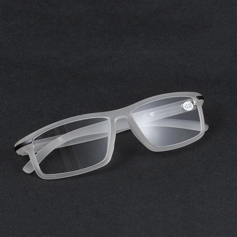 

Ultralight Clear TR90 Men Reading Glasses Flexible Magnifier Presbyopia Computer Eyewear +1.0 +1.5 +2.0 +2.5 +3.0 +3.5 +4.0