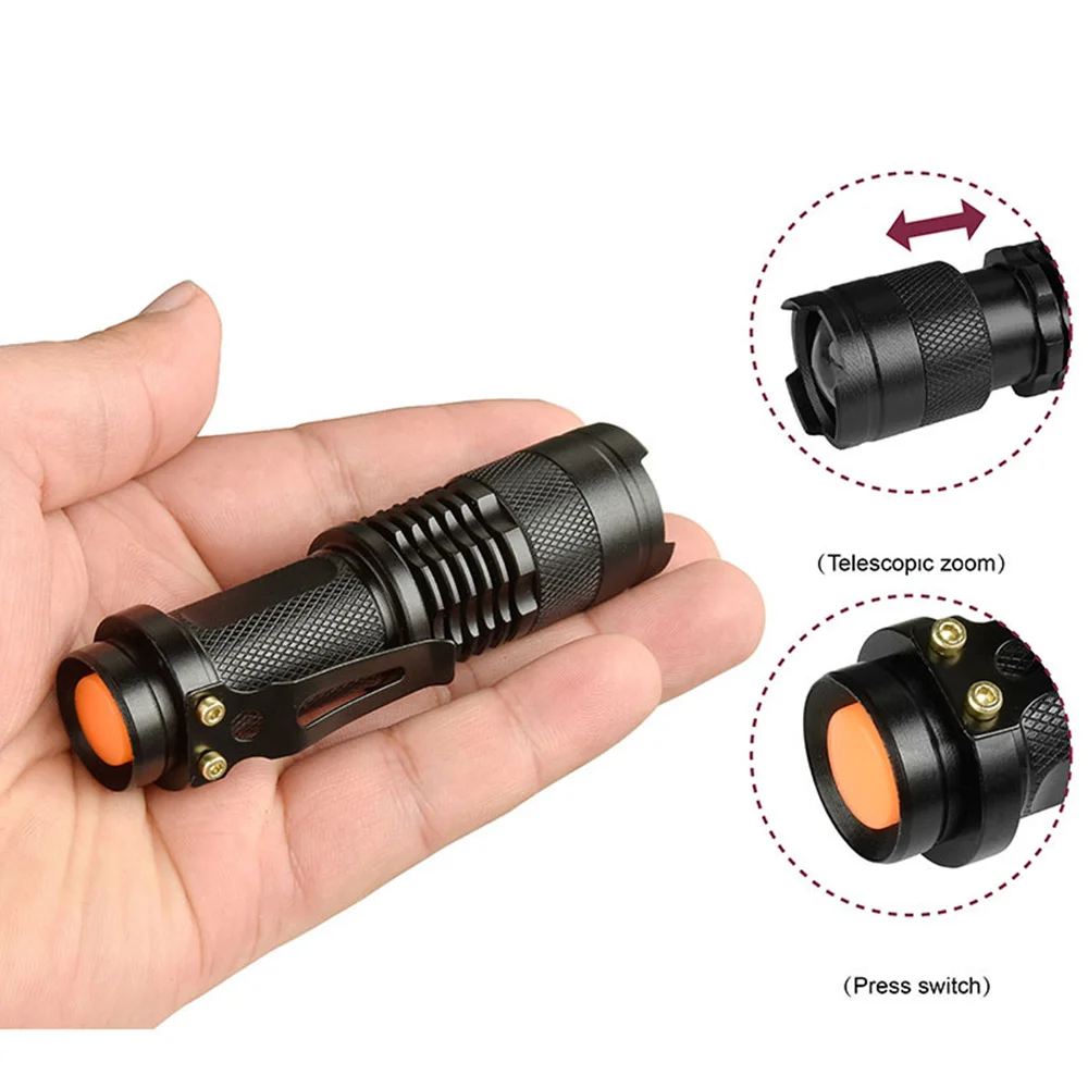 Enjoydeal 3800lumens cob lanterna led ultra brilhante zoomable mini lanterna tocha foco luz para acampamento ciclismo iluminação