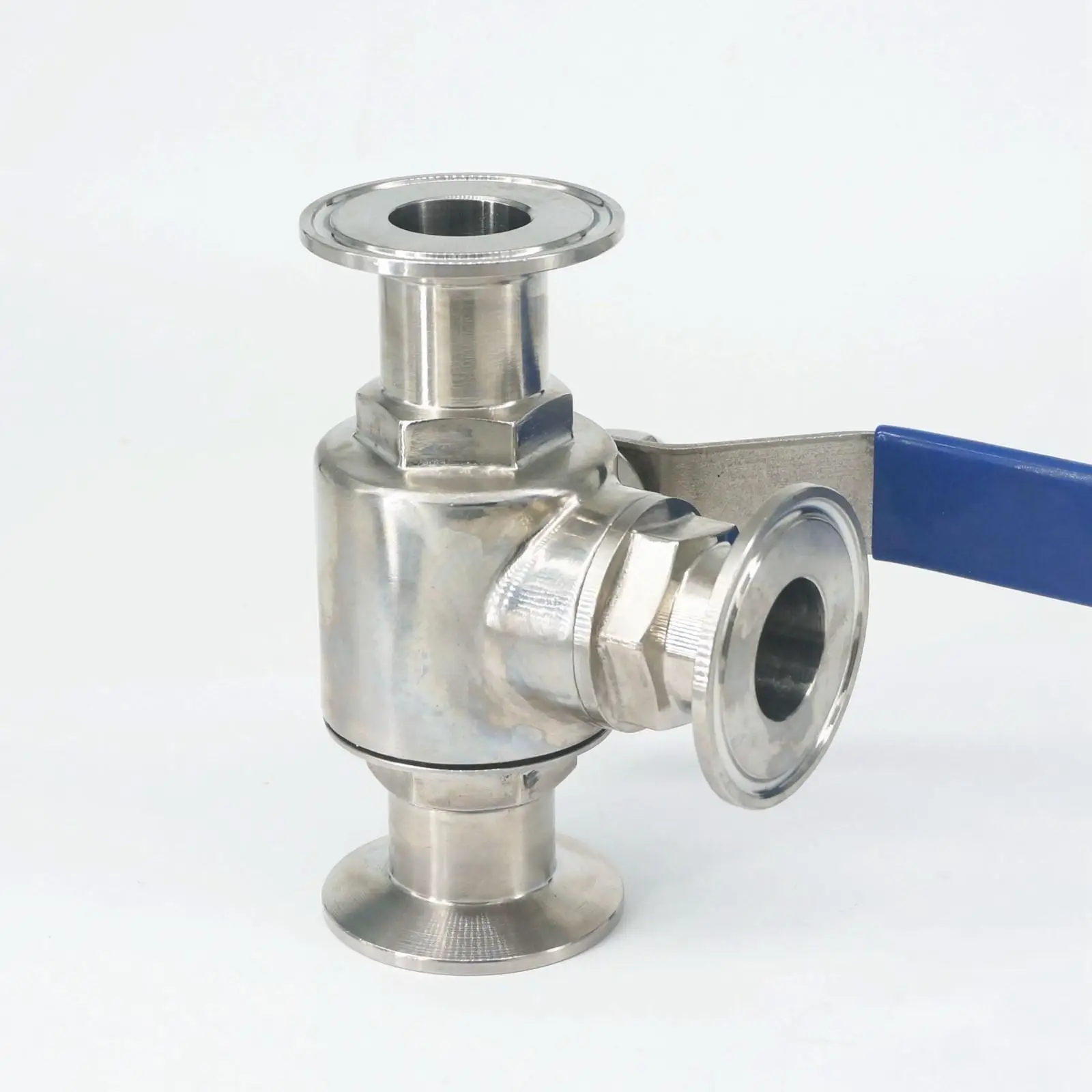 

L-port 1" 25mm 304 Stainless Steel 1.5" Tri Clamp Sanitary 3 Way Ball Valve 50.5mm Ferrule O/D For Homebrew Diary Product