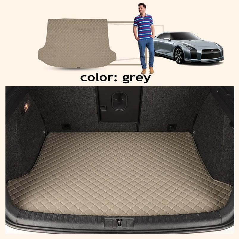 ZHAOYANHUA Custom fit Heightened side car Trunk mats for  Mercedes Benz	 GLK W204 220 250 300 350 X204	GLS 320 400 500 550 350d