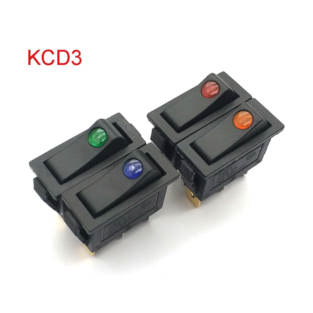 Die herd 2 ständen 3 füße mit die Rot/Grün/gelb/Blau power elektrische bratpfanne zwei stände drei rocker rocker schalter KCD3 1