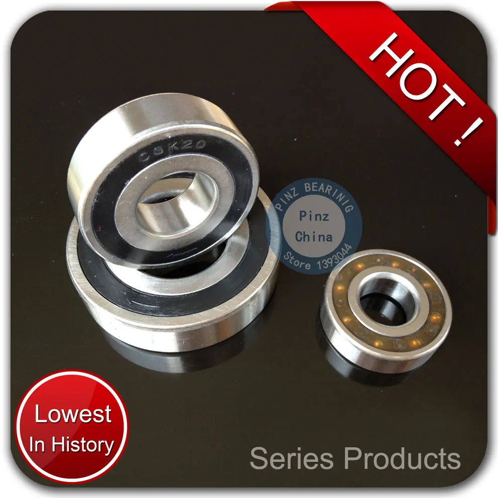 One Way Bearing CSK20 20*47*14mm no keyway High Quality slot clutch backstop bearing