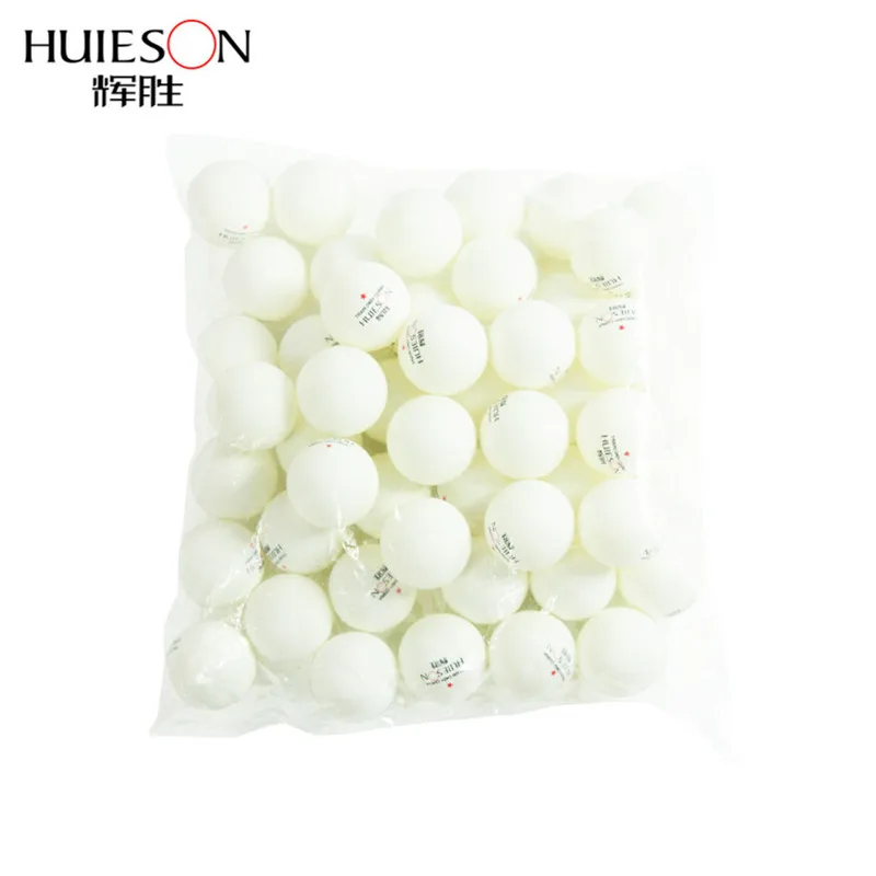 

Huieson 100pcs/bag ABS Plastic Table Tennis Balls 40mm+ One Star New Material Ping Pong Balls for Teenagers Club Training D40+