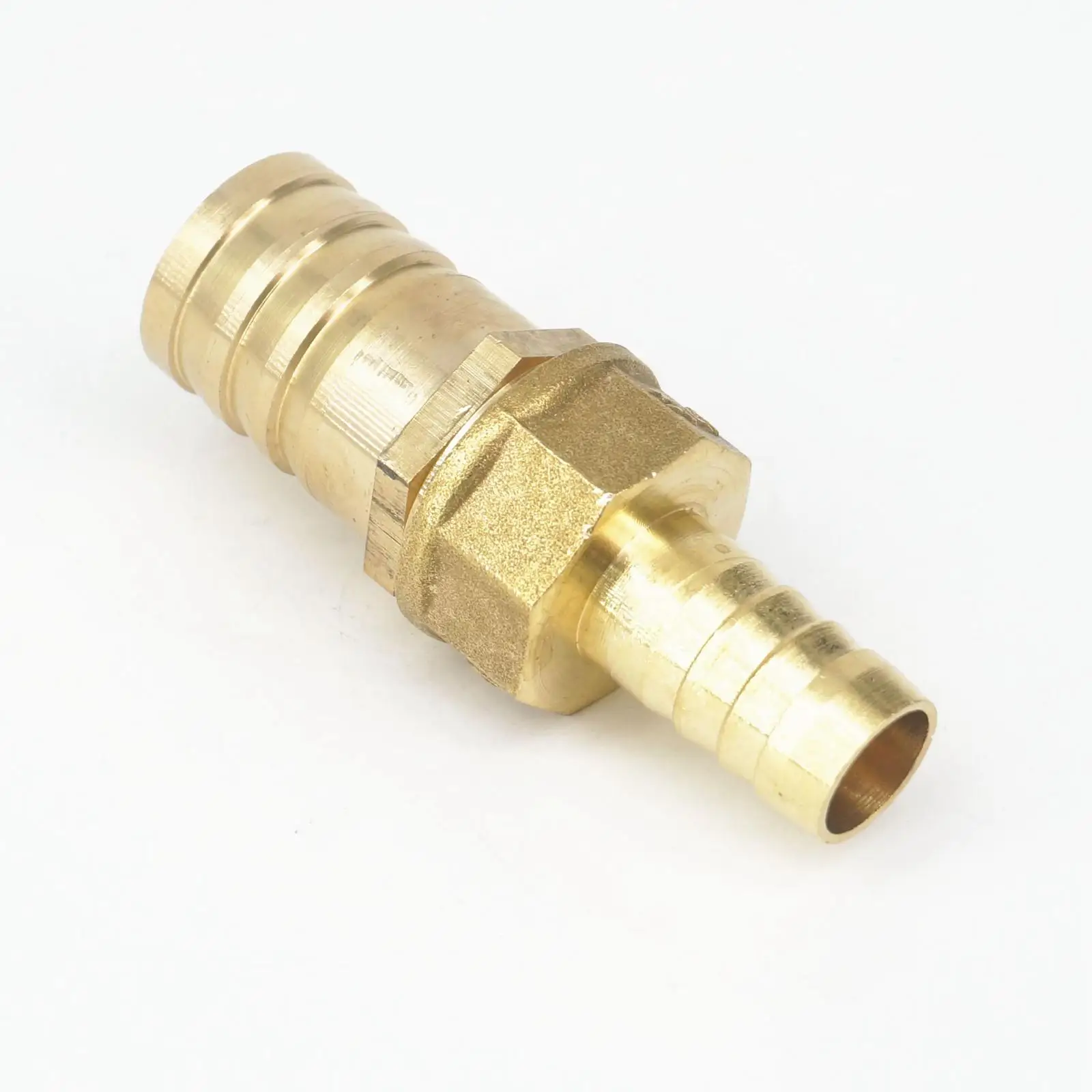 

Hose Barb I/D 16mm x Hose Barb I/D 25mm Brass coupler Splicer Connector fitting for Fuel Gas Water