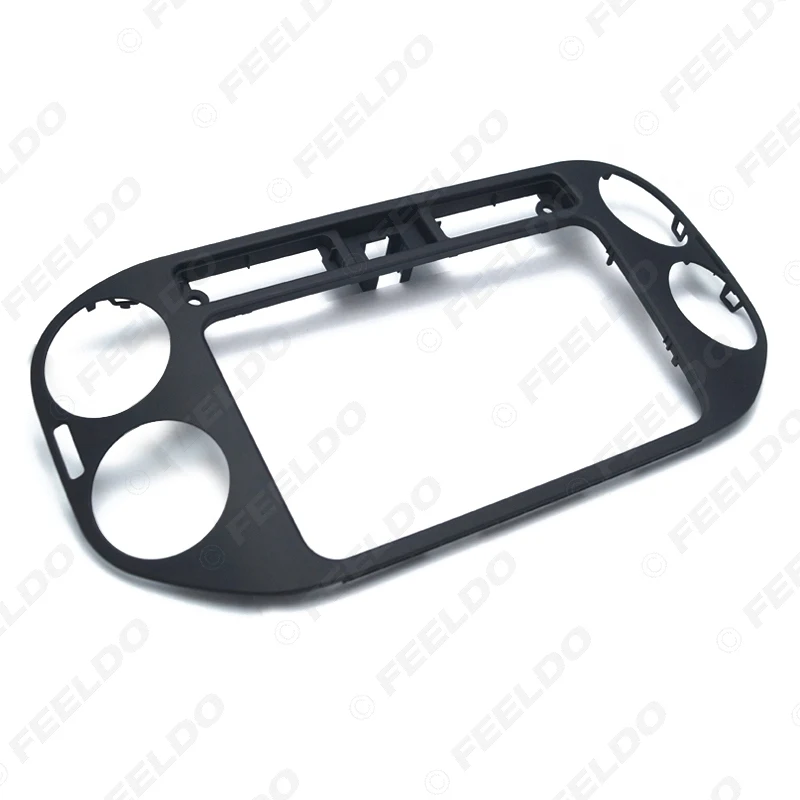 LEEWA 2Din Car Radio Fascia Frame for Volkswagen Tiguan 2013-2019 Stereo Panel Dash Mount Trim Installation Kit #CA2072