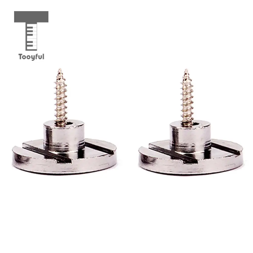 2pcs Steel Guitar String Trees Retainer Buckle Bass Accessory with Screw Guide for Electric Bass Guitar Parts Replacement Chrome image 6