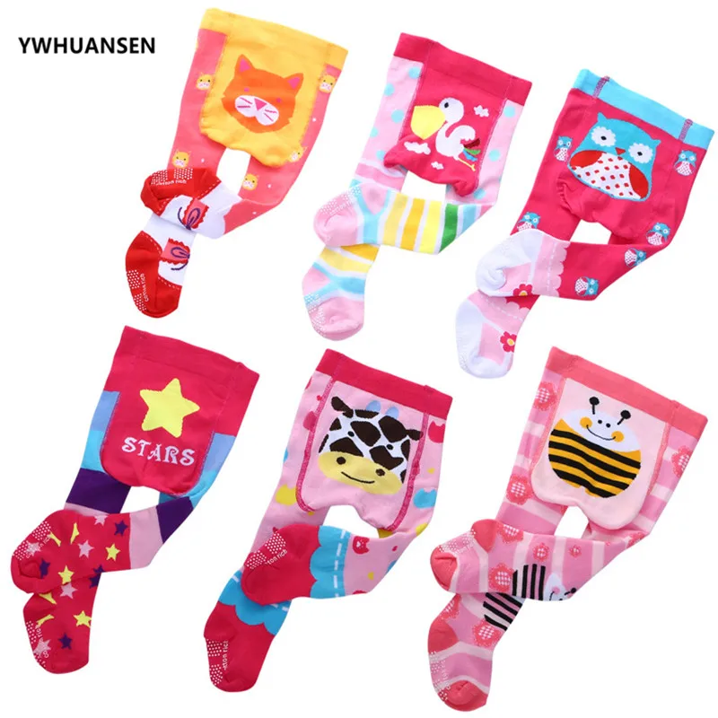 0-12M Children Tights for Newborns Boys 2024 Cotton Baby Girl's Tights Cute Animal Tights for Infant Girls Anti-Slip