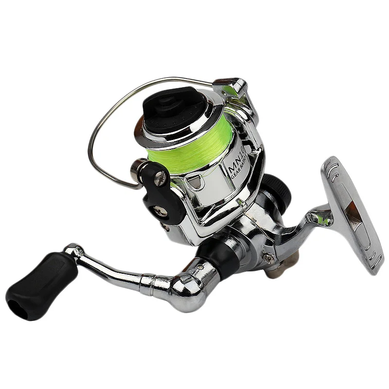 Mini 100 Pocket Spinning Fishing Reel Fishing Tackle Small Spinning Reel 4.3:1 Metal Wheel Pesca Small Reel