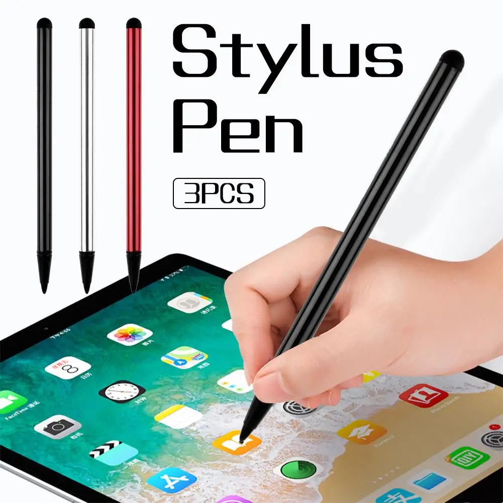 Stylet universel pour écran tactile, accessoires pour iPhone, iPad, Samsung, tablette, PC, 3 pièces par lot