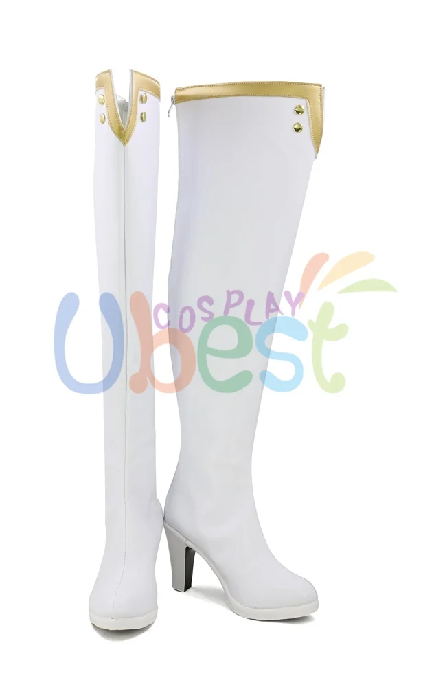 Fate Extella Link Lancer Scathach Military Version Women Cosplay Long Boot Shoes Customized Size