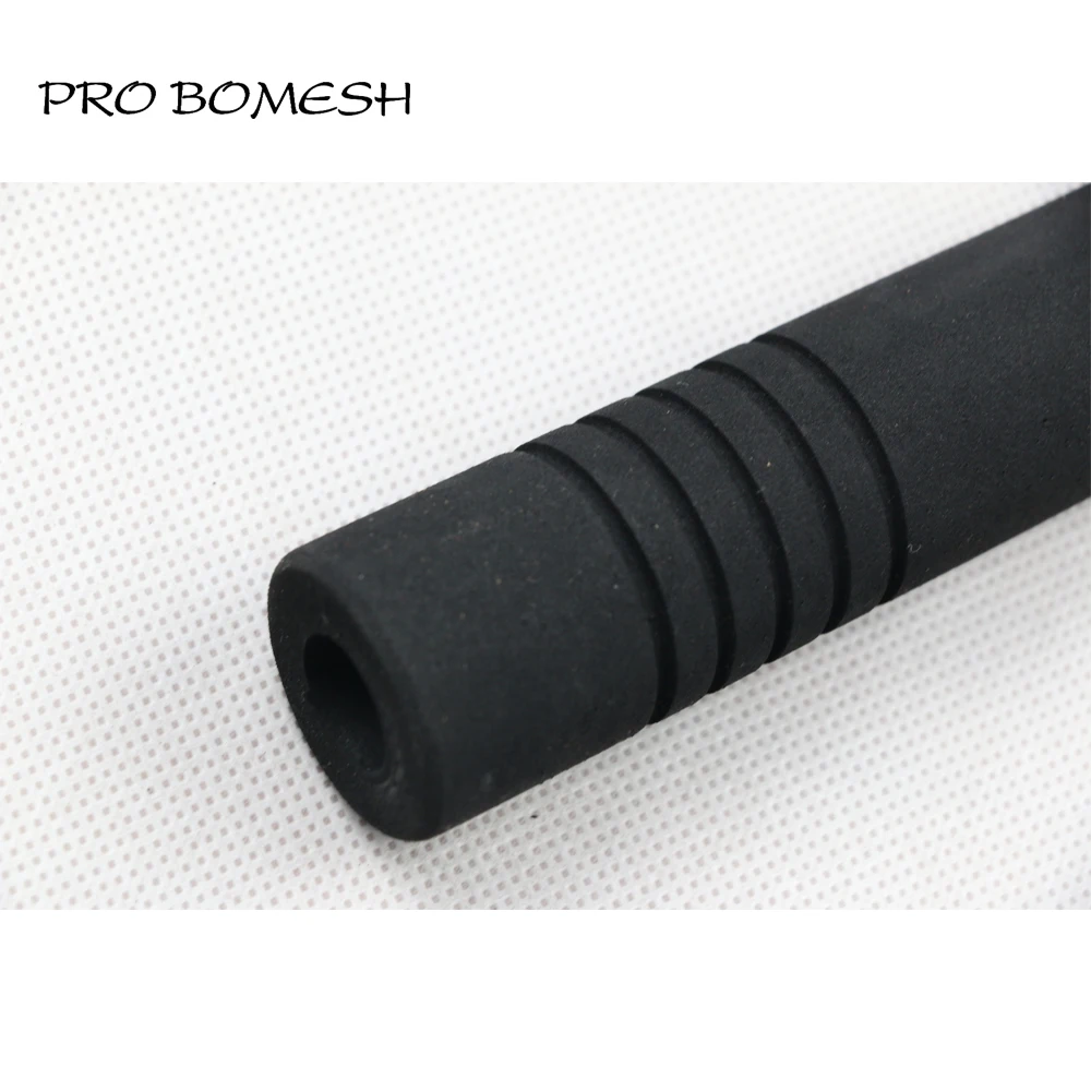 Pro Bomesh 4Pcs/Pack 12.5cm 16g Inner Diam 14.5mm EVA Rear Grip Split Grip Black DIY Fishing Rod Building Component Repair