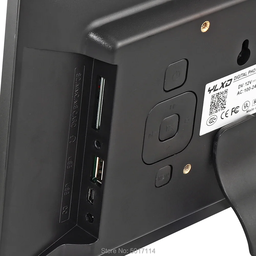 IPS 10 بوصة إطار الصورة الرقمية شاشة عرض كاملة ألبوم الصور 1280*800 ساعة التقويم مشغل فيديو