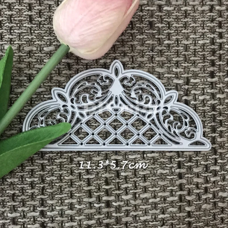 Lattice Arched Adornment Metal Cutting Dies tags Craft Dies Cut for Scrapbooking Photo Album Decorative Paper Cards Making