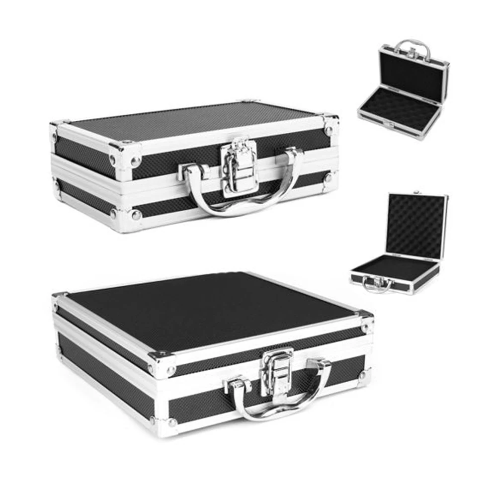 Aluminum Travel Instrument Organizer Suitcase Case Portable Alloy Toolbox Storage Luggage Small/Large Size