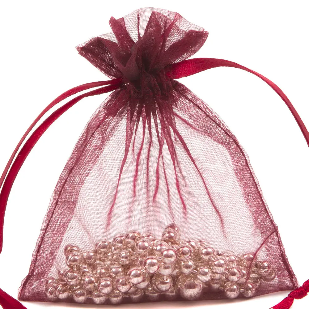 

Wholesale 23 Colours/5 Sizes Premium Organza Gift Pouch silk Wedding Favour Bag Jewellery Pouch