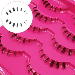 ICYCHEER 5 Pairs Makeup Handmade Natural Under Lashes False Eyelashes Lower Bottom Eye Lashes Extension