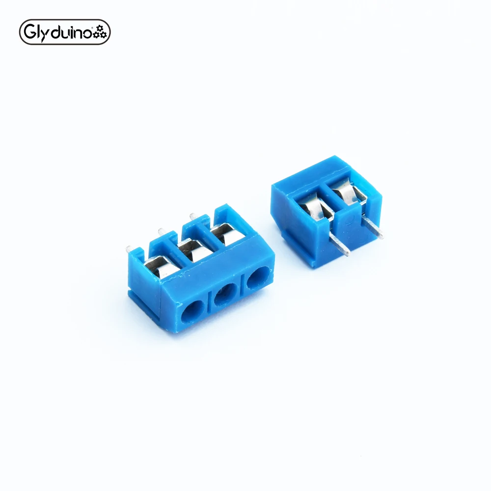 

Glyduino 10PCS KF301-2P/3P 5.0-301-2P/3P Plug-in Screw Terminal Block Contor 5.0mm Pitch Kit for Arduino