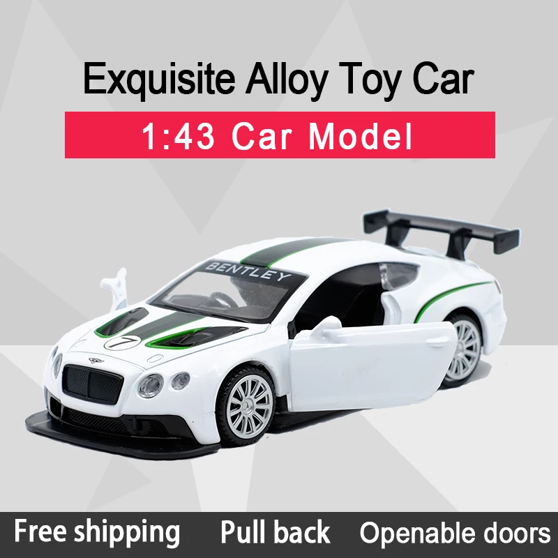 

New Arrival Caipo 1:43 Continental GT3 Alloy Diecast Car Model Toy With Pull Back /For Kids Gifts /Educational Toy Collection