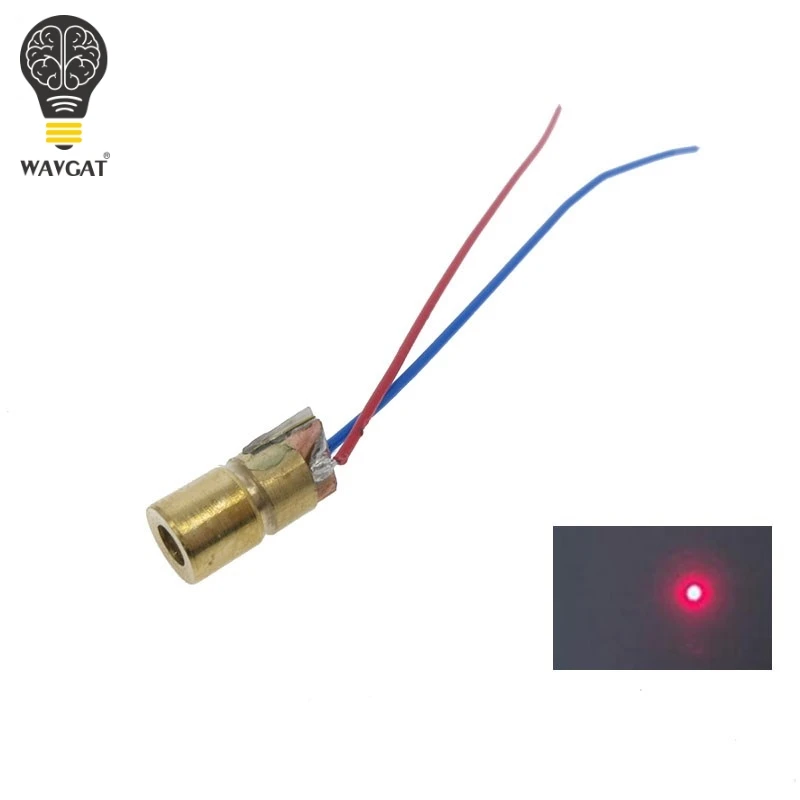 5V 650nm 5mW Adjustable Laser Dot Diode Module Red Sight Copper Head Mini Laser Pointer